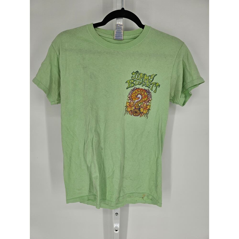 Women's Green Jimmy Buffet I don't Know 2016/2017 Short Sleeve Tshirt Size S